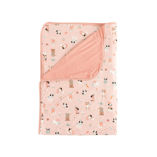 Puppy Egg Hunt Dream Blanket Pink Dreamlet Lux Bamboo Dreamlet Everetts Place: Online Boutique