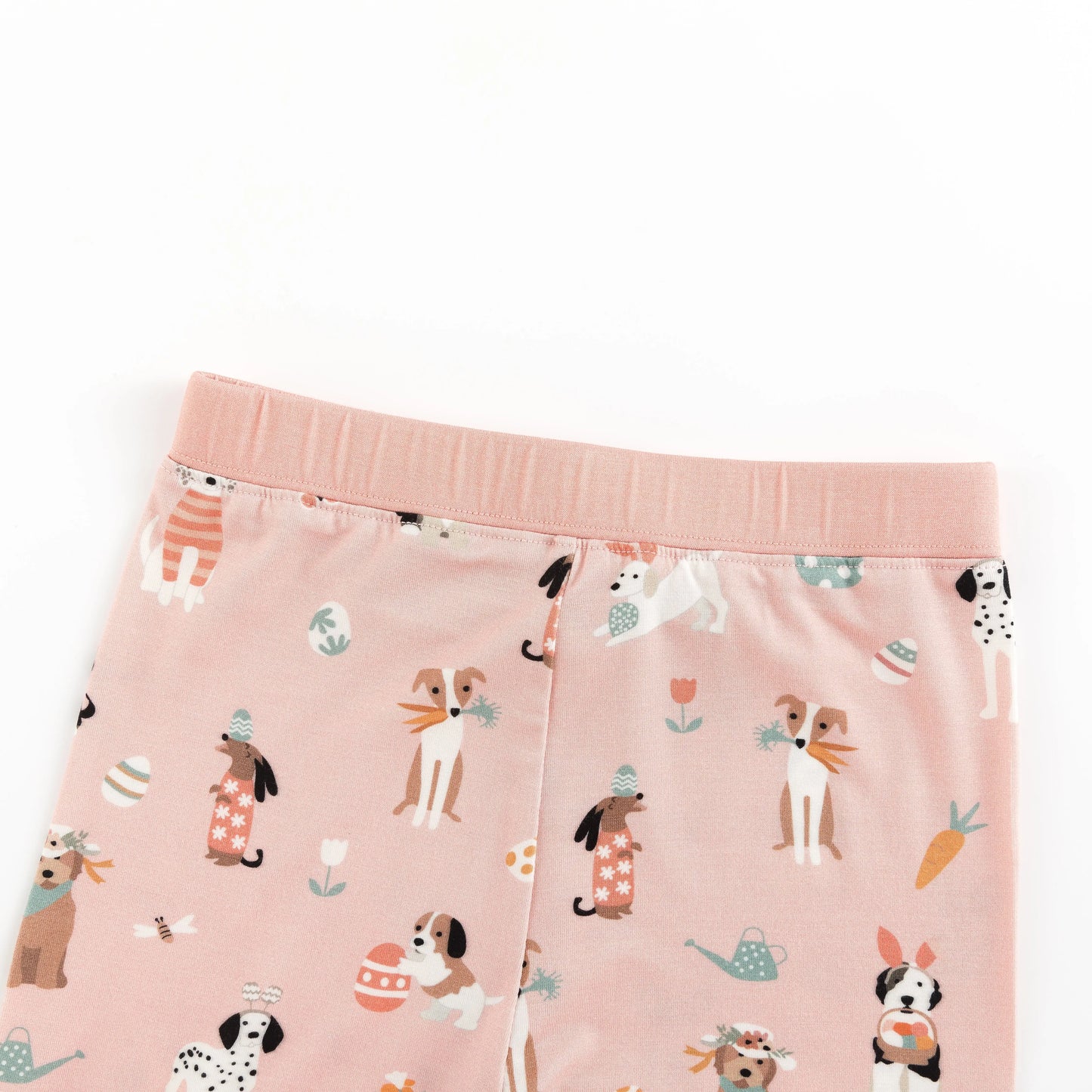Puppy Egg Hunt Short Sleeve Pajama Set Pink Two Piece Dreamlet Everetts Place: Online Boutique