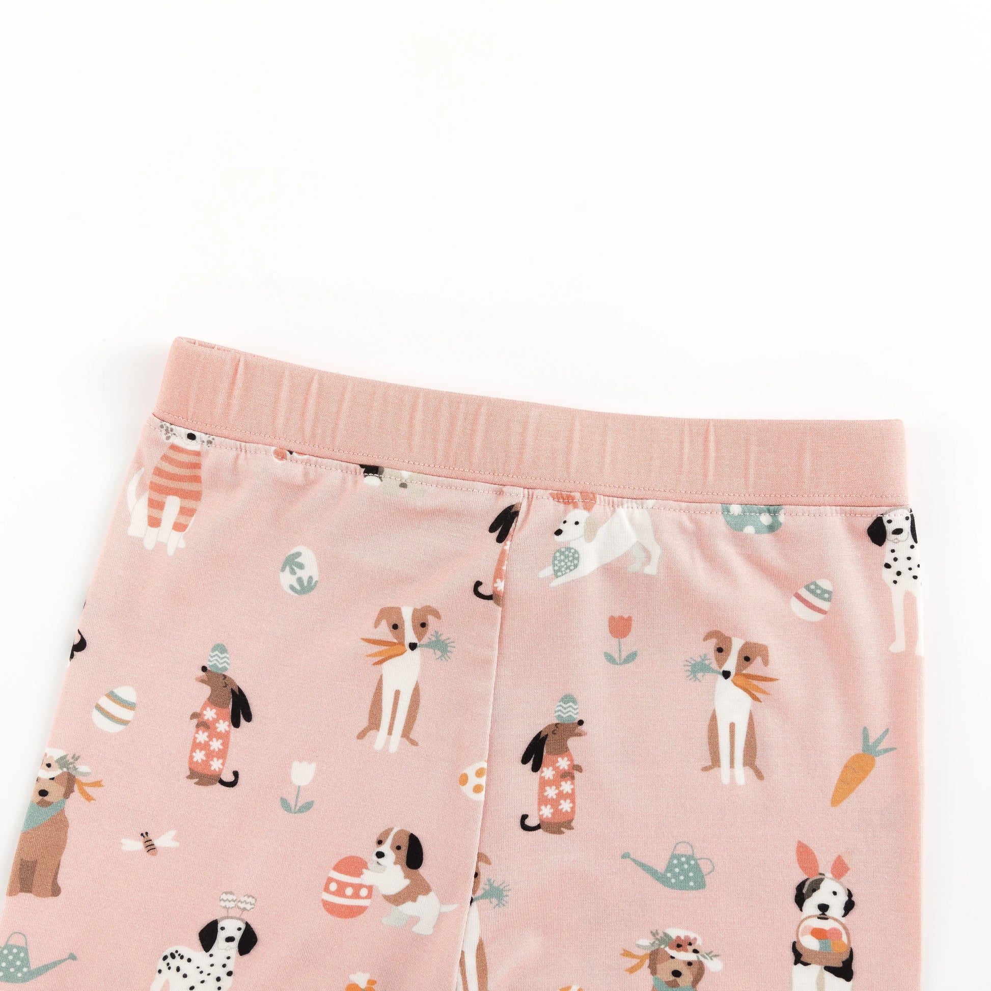 Puppy Egg Hunt Short Sleeve Pajama Set Pink Two Piece Dreamlet Everetts Place: Online Boutique