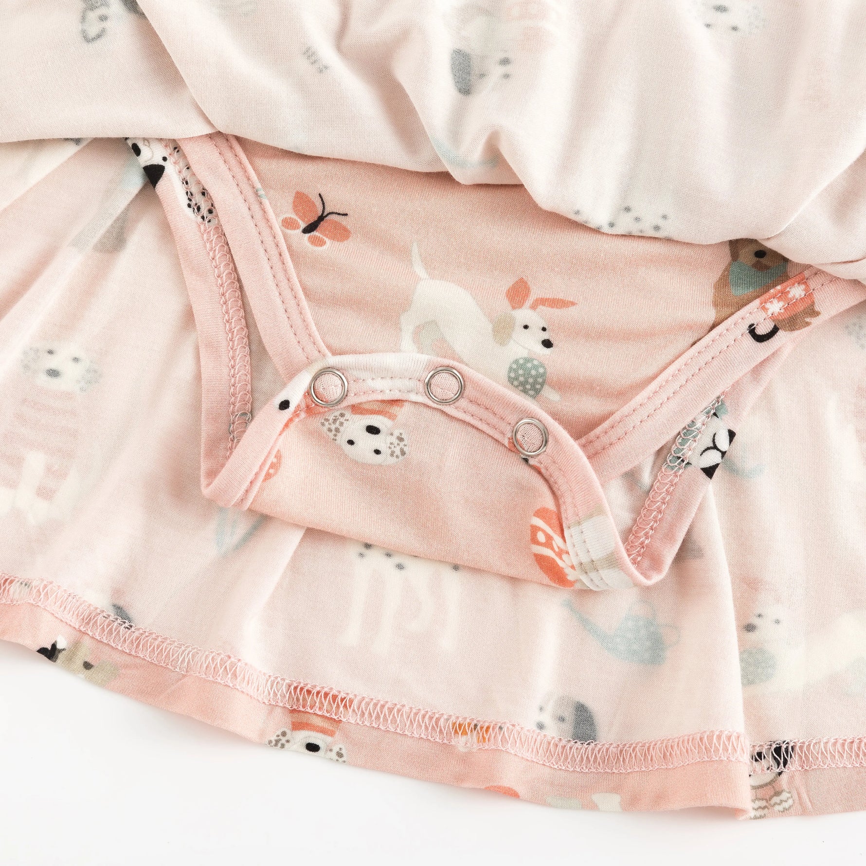 Dreamlet Puppy Egg Hunt Bodysuit Dress With Ruffle Sleeves For Baby - Apparel & Accessories > Clothing > Baby & Toddler Clothing > Baby & Toddler Dresses Bodysuit Dress