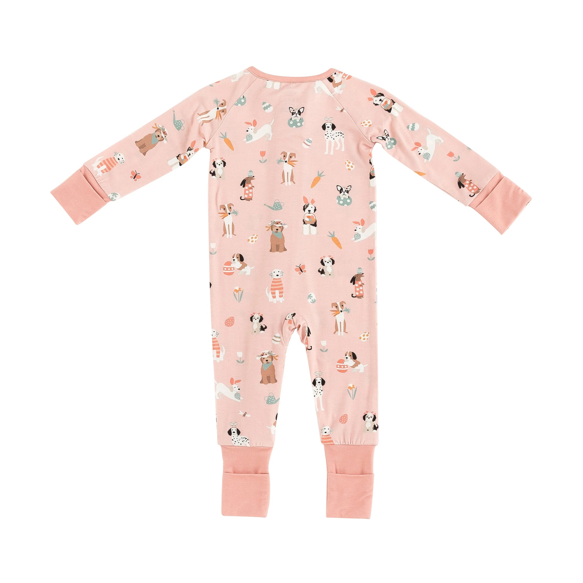 Puppy Egg Hunt (Convertible Zip Footies) - Pink Dreamlet Everetts Place: Online Boutique