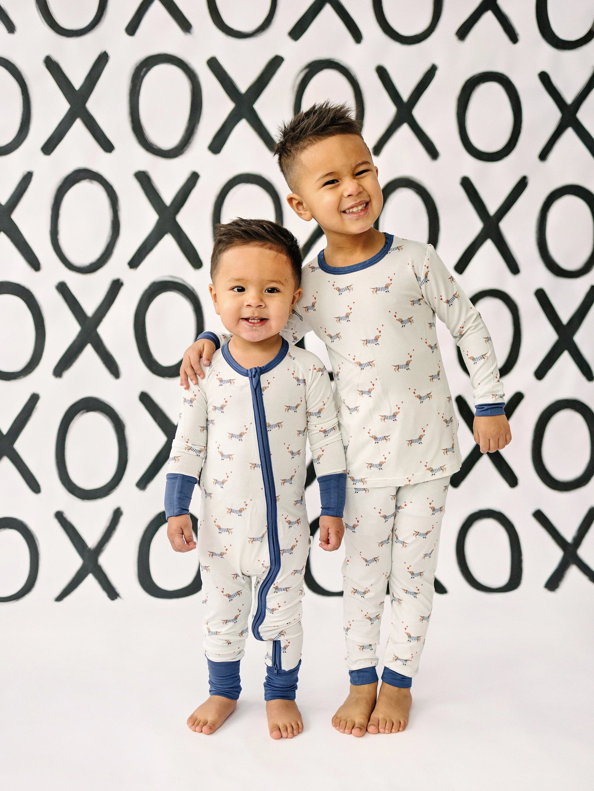 Puppy Love Bamboo Zippy Romper Foldover Feet For Babies Little Joy Co. Everetts Place: Online Boutique