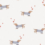 Little Joy Co. Puppy Love Bamboo Zippy Romper Foldover Feet For Babies - Apparel & Accessories > Clothing > Baby & Toddler Clothing > Baby & Toddler Sleepwear