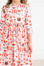 Puppy Love Three Quarter Sleeve Pocket Twirl Dress Mila Rose Mila & Rose ® Everetts Place: Online Boutique