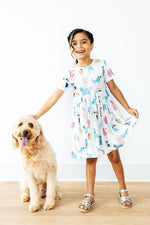 Puppy Pals Pocket Twirl Dress for Girls Summer Playwear Mila & Rose ® Everetts Place: Online Boutique