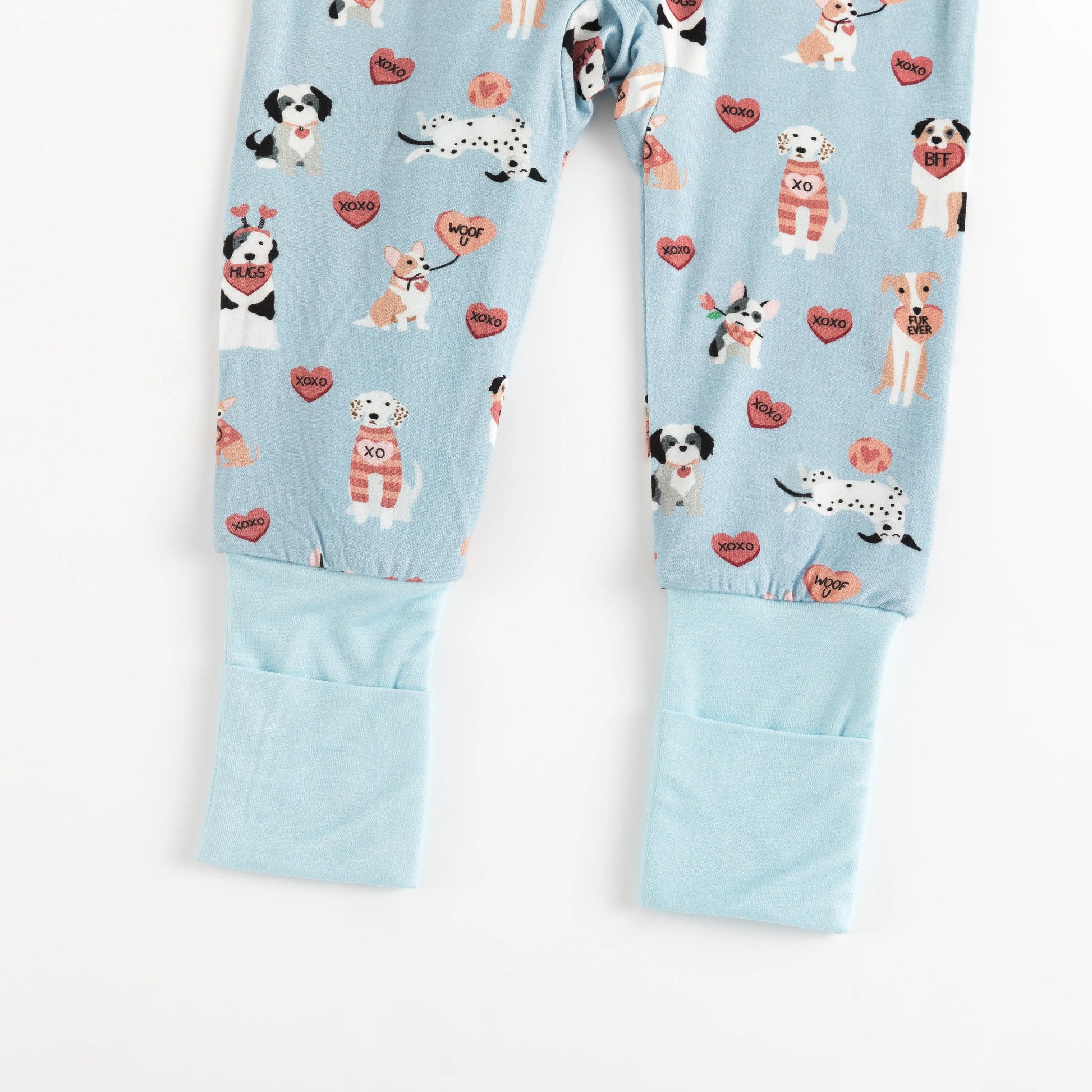 Pups And Kisses Convertible Zip Footies Blue Dreamlet Dreamlet Everetts Place: Online Boutique