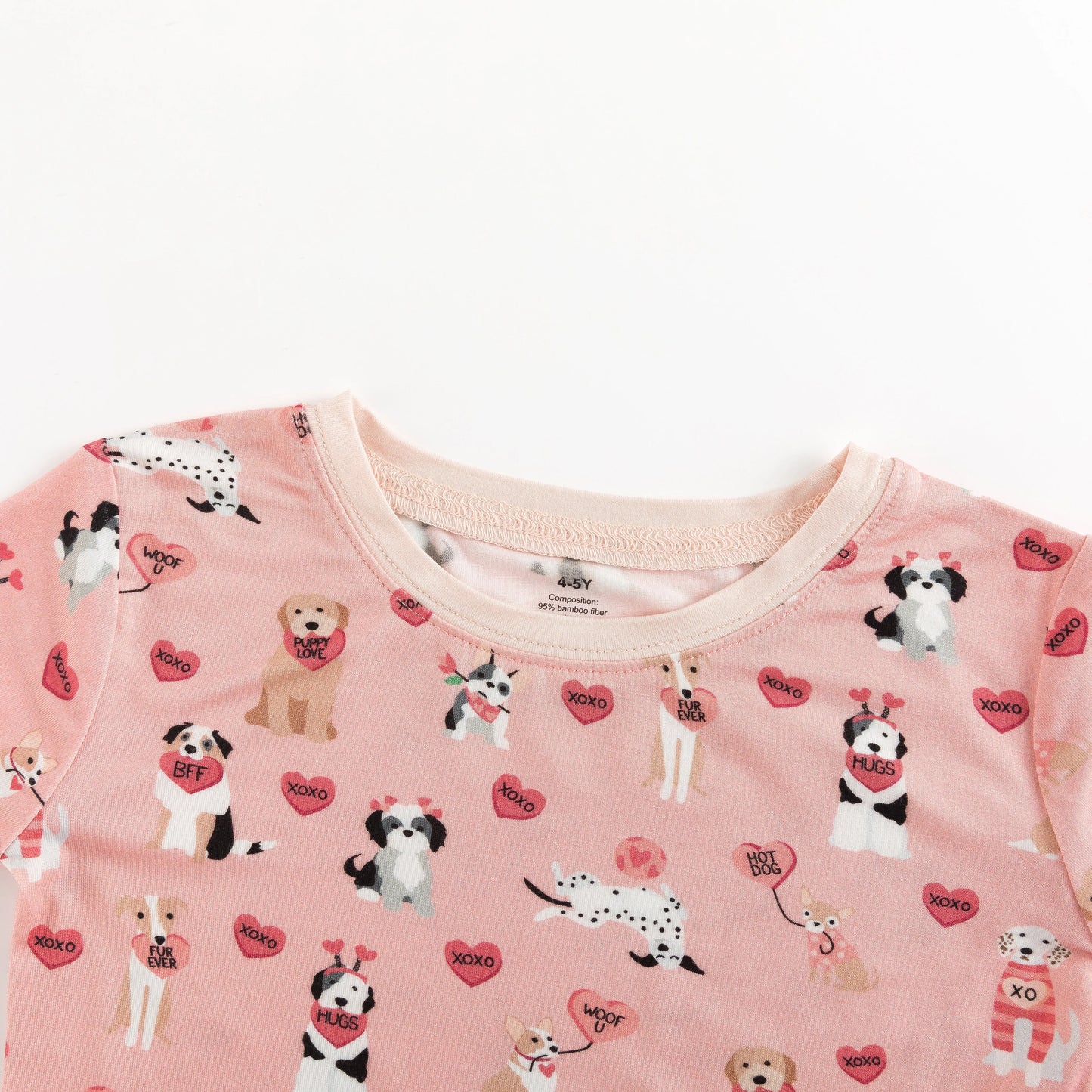 Pups And Kisses Pink Two Piece Baby Set Dreamlet Essentials Dreamlet Everetts Place: Online Boutique
