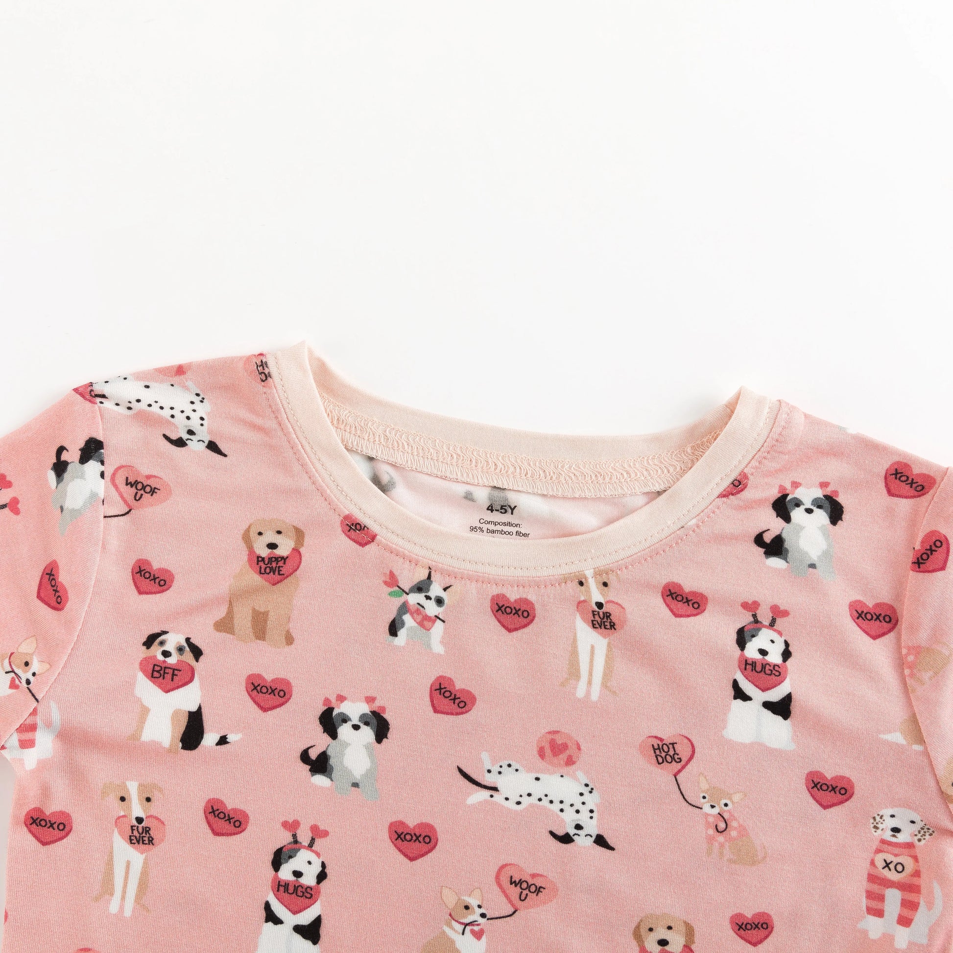 Pups And Kisses Pink Two Piece Baby Set Dreamlet Essentials Dreamlet Everetts Place: Online Boutique