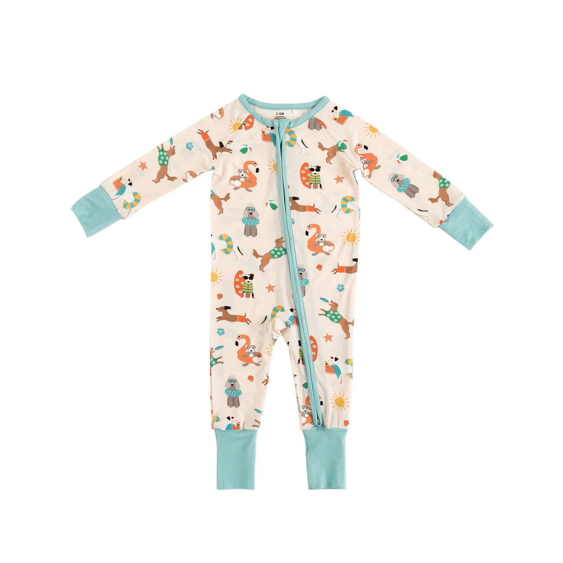 Pups In The Sun Convertible Zip Footies By Dreamlet Dreamlet Everetts Place: Online Boutique