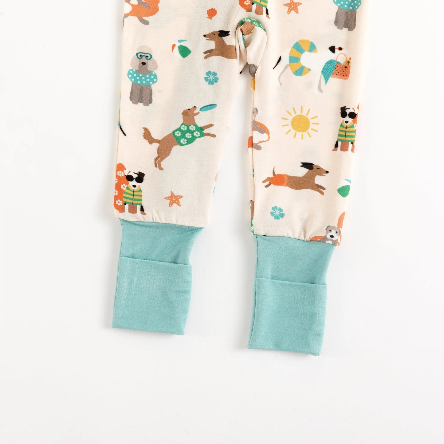 Pups In The Sun Convertible Zip Footies By Dreamlet Dreamlet Everetts Place: Online Boutique