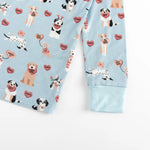 Dreamlet Pups And Kisses Blue Two Piece Baby Set Dreamlet Outfit - Apparel & Accessories > Clothing > Baby & Toddler Clothing > Baby & Toddler Sleepwear Two Piece PJs