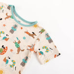Dreamlet Pups in the Sun Short Pajama Set Beach Day Print for Kids - Apparel & Accessories > Clothing > Baby & Toddler Clothing > Baby & Toddler Sleepwear Two Piece PJs