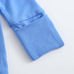 Luxie Charm Pure Blue Zippered Baby Romper - Everetts Place Boutique - 