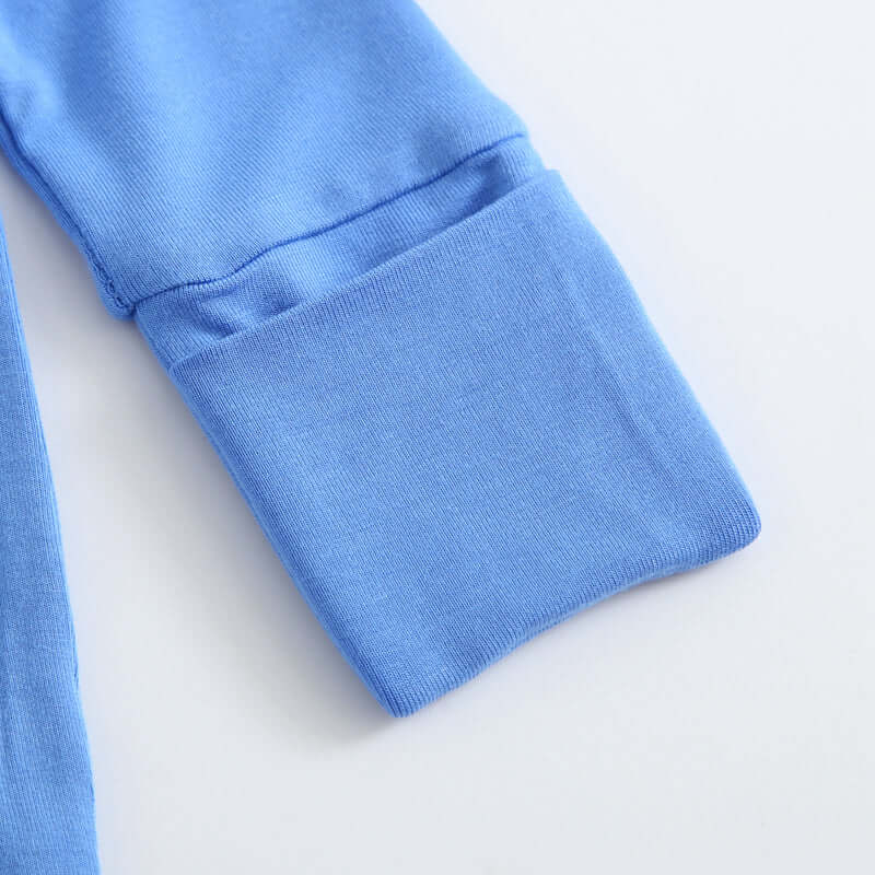 Luxie Charm Pure Blue Zippered Baby Romper - Everetts Place Boutique - 