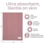 Comfy Cubs Pure Cotton Burp Cloths For Baby Girls Multicolor Pack - Everetts Place Boutique - 