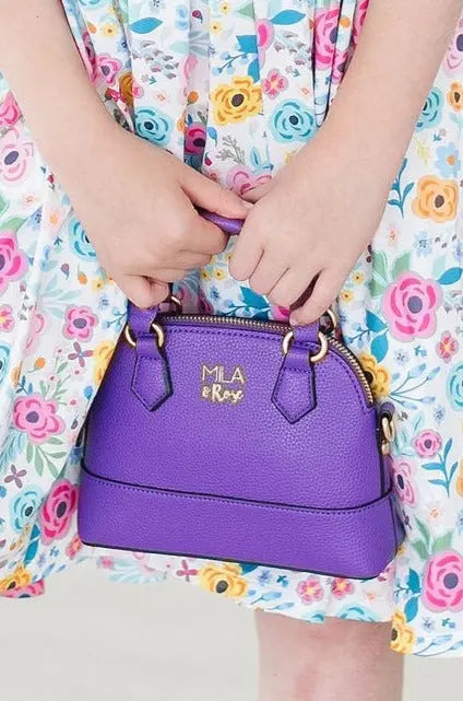 Mila & Rose ® Purple Girls Crossbody Purse Vegan PU Leather Mila And Rose - Apparel & Accessories > Handbags, Wallets & Cases > Handbags Purse