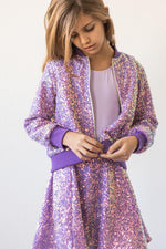 Purple Sequin Jacket For Girls Sparkle By Mila Rose Mila & Rose ® Everetts Place: Online Boutique