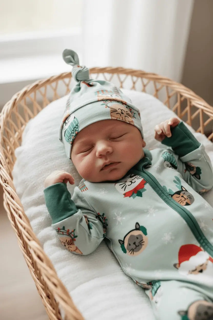 Dreamlet Purr The Halls (Convertible Zip Footies) - 