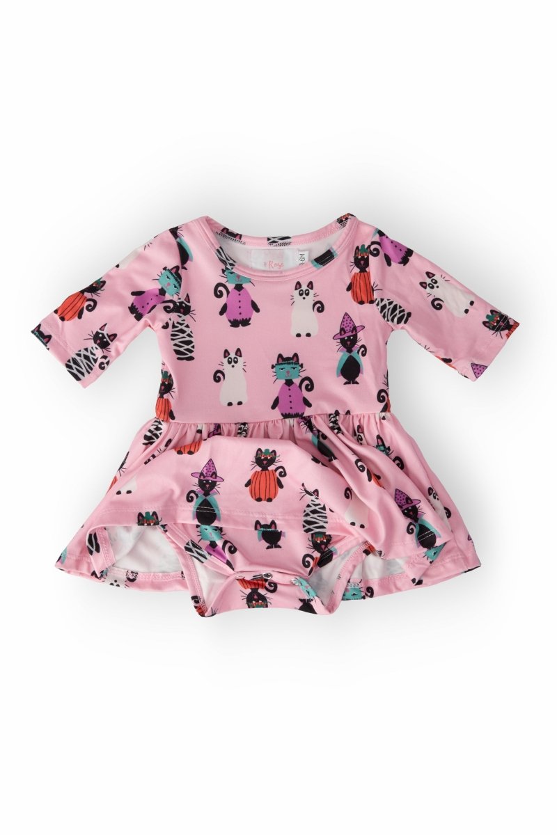 Mila & Rose ® Purrfectly Spooky Twirl Baby Bodysuit For Halloween - Everetts Place Boutique - 