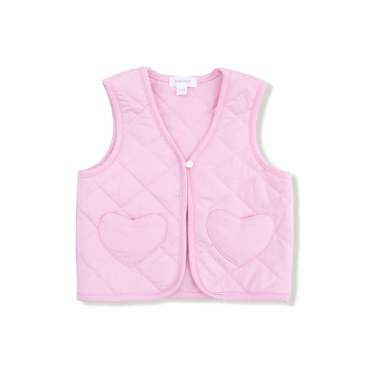 Quilted Baby Vest With Heart Pockets Soft Viscose Bamboo Angel Dear Everetts Place: Online Boutique