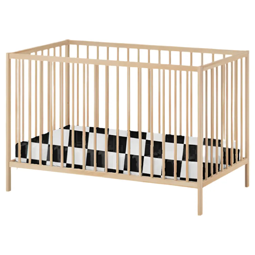 Race Black & White Checkered Crib Sheet - Everetts Place