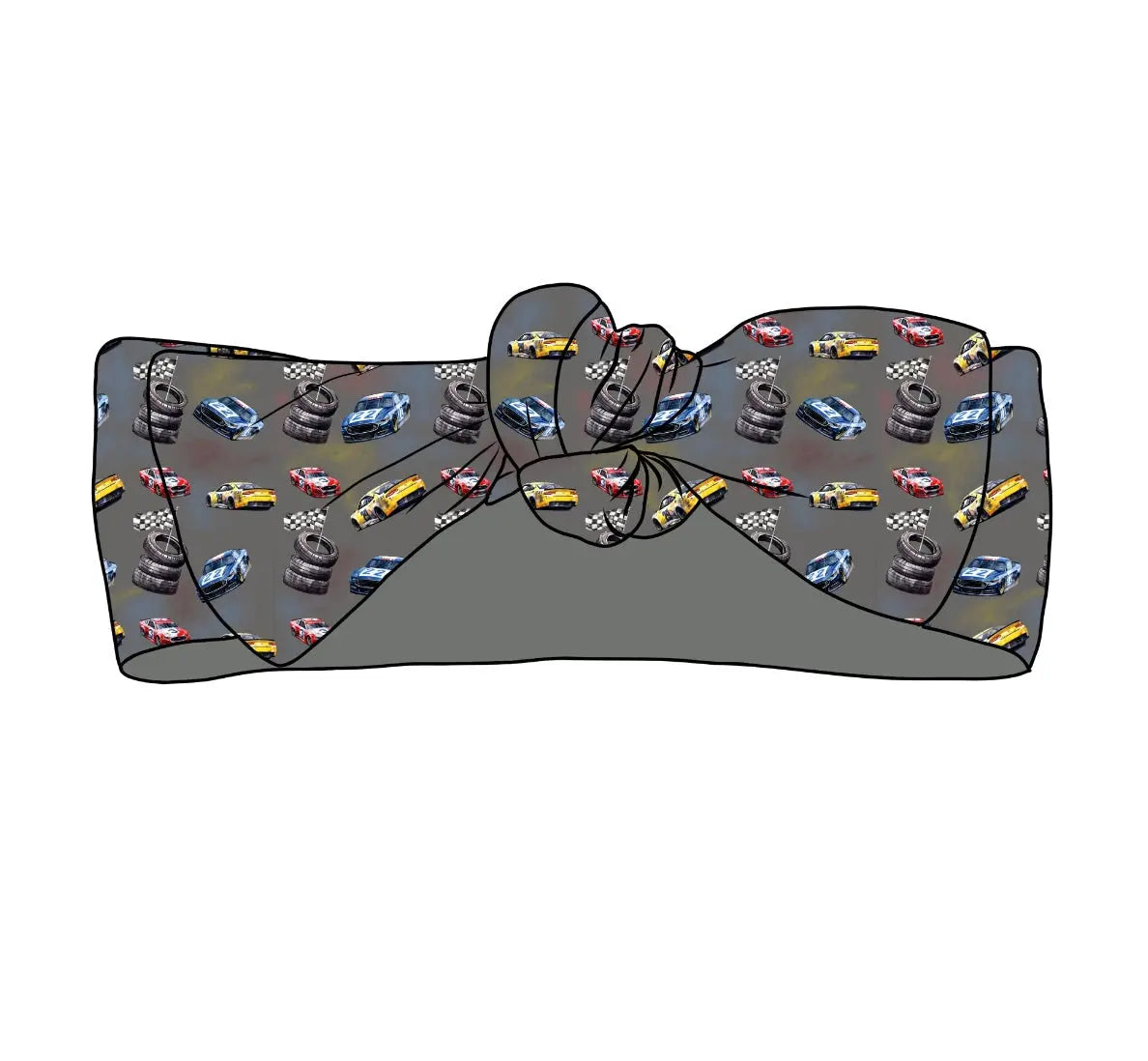 Racecar, Headband Bow Miller & Co. Everetts Place Boutique