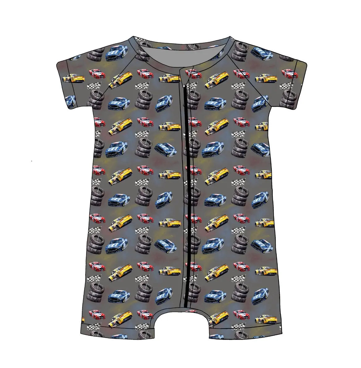 Racecar, Romper Miller & Co. Everetts Place Boutique