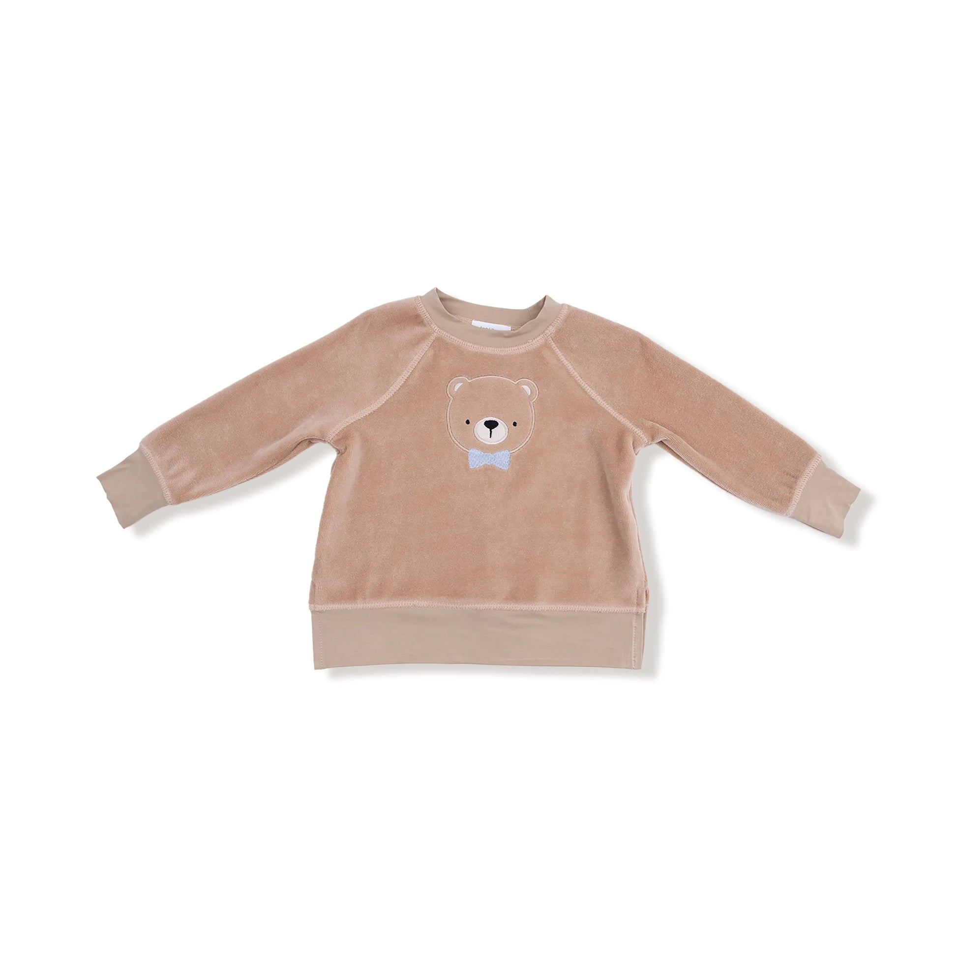 Raglan Sweatshirt and Jogger Set with Teddy Bear Applique Angel Dear Everetts Place: Online Boutique