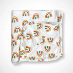 Kolorful Rainbow Bamboo Blanket Soft Stretchy Swaddle Receiving Nursing Cover - Baby & Toddler > Swaddling & Receiving Blankets > Receiving Blankets Blanket