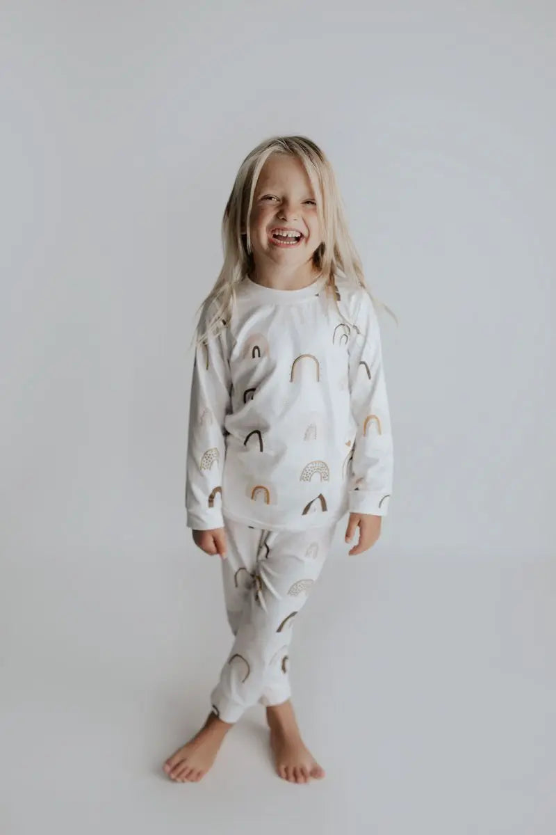 Three Little Tots Rainbow Jammies - 