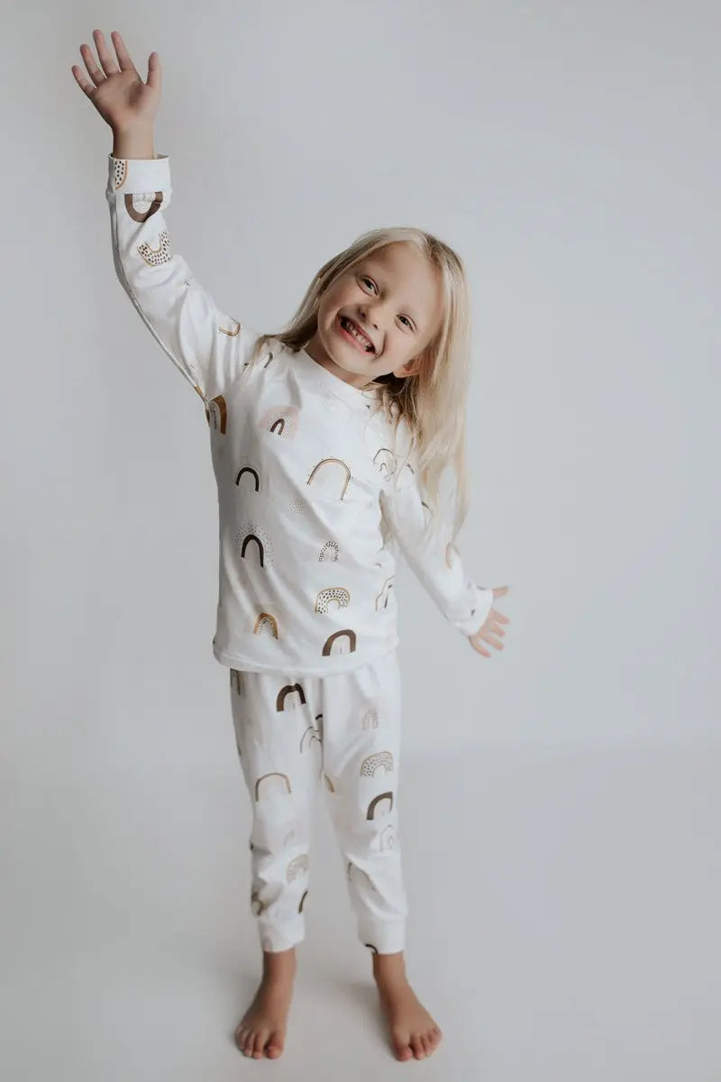 Three Little Tots Rainbow Jammies - 
