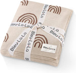 Bleu La La Rainbow Knit Swaddle Blankets Made from 100 Percent OEKO Tex Certified Cotton - Baby & Toddler > Swaddling & Receiving Blankets > Receiving Blankets Knit blankets
