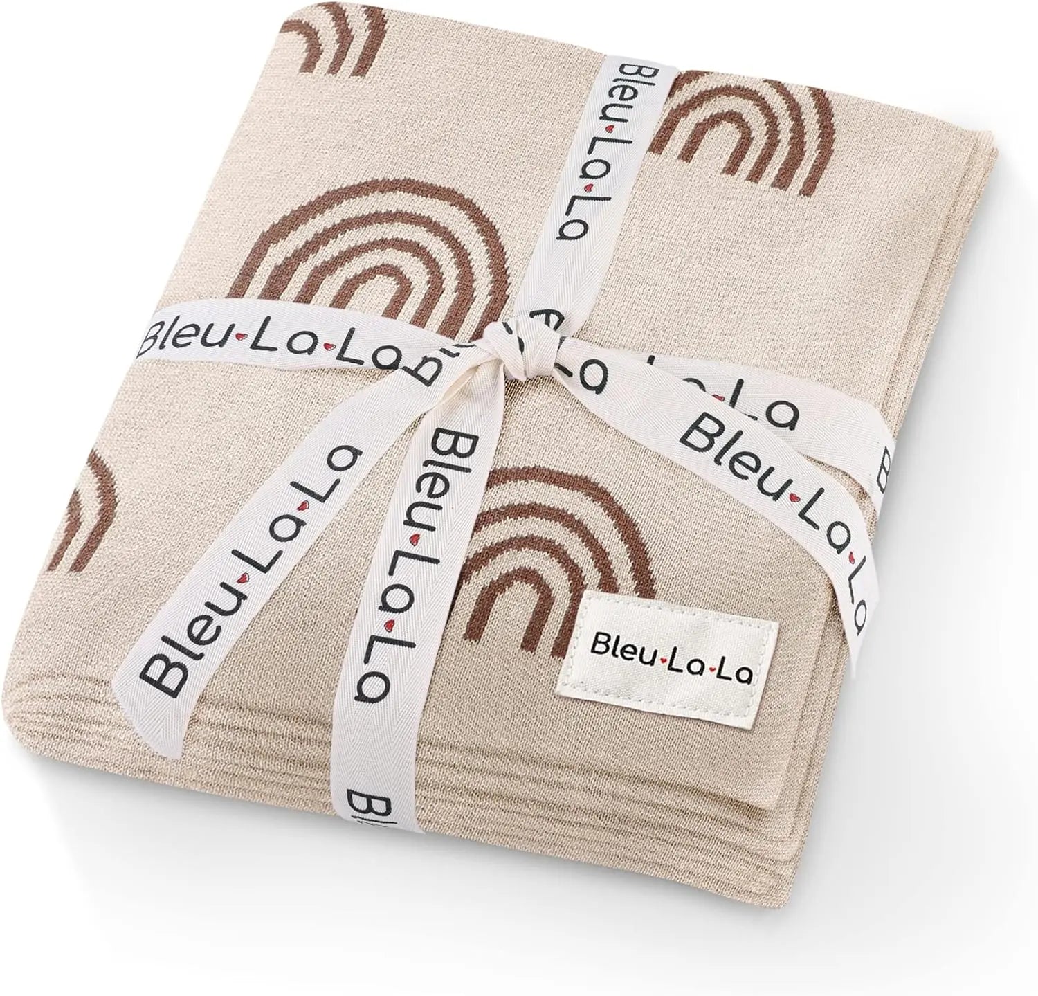 Rainbow Knit Swaddle Blankets Made from 100 Percent OEKO Tex Certified Cotton Bleu La La Everetts Place: Online Boutique