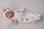 Three Little Tots Rainbow Newborn Knotted Baby Gown - 