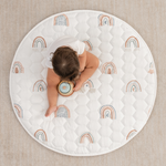 Rainbow Play Mat With Non Slip Bottom For Baby Crawling Comfy Cubs Everetts Place: Online Boutique
