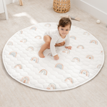 Rainbow Play Mat With Non Slip Bottom For Baby Crawling Comfy Cubs Everetts Place: Online Boutique 42.99