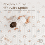 Rainbow Play Mat With Non Slip Bottom For Baby Crawling Comfy Cubs Everetts Place: Online Boutique