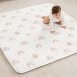 Rainbow Play Mat With Non Slip Bottom For Baby Crawling Comfy Cubs Everetts Place: Online Boutique 44.99