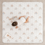 Rainbow Play Mat With Non Slip Bottom For Baby Crawling Comfy Cubs Everetts Place: Online Boutique