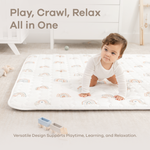 Rainbow Play Mat With Non Slip Bottom For Baby Crawling Comfy Cubs Everetts Place: Online Boutique