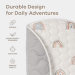 Rainbow Play Mat With Non Slip Bottom For Baby Crawling Comfy Cubs Everetts Place: Online Boutique