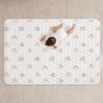 Rainbow Play Mat With Non Slip Bottom For Baby Crawling Comfy Cubs Everetts Place: Online Boutique