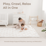 Rainbow Play Mat With Non Slip Bottom For Baby Crawling Comfy Cubs Everetts Place: Online Boutique