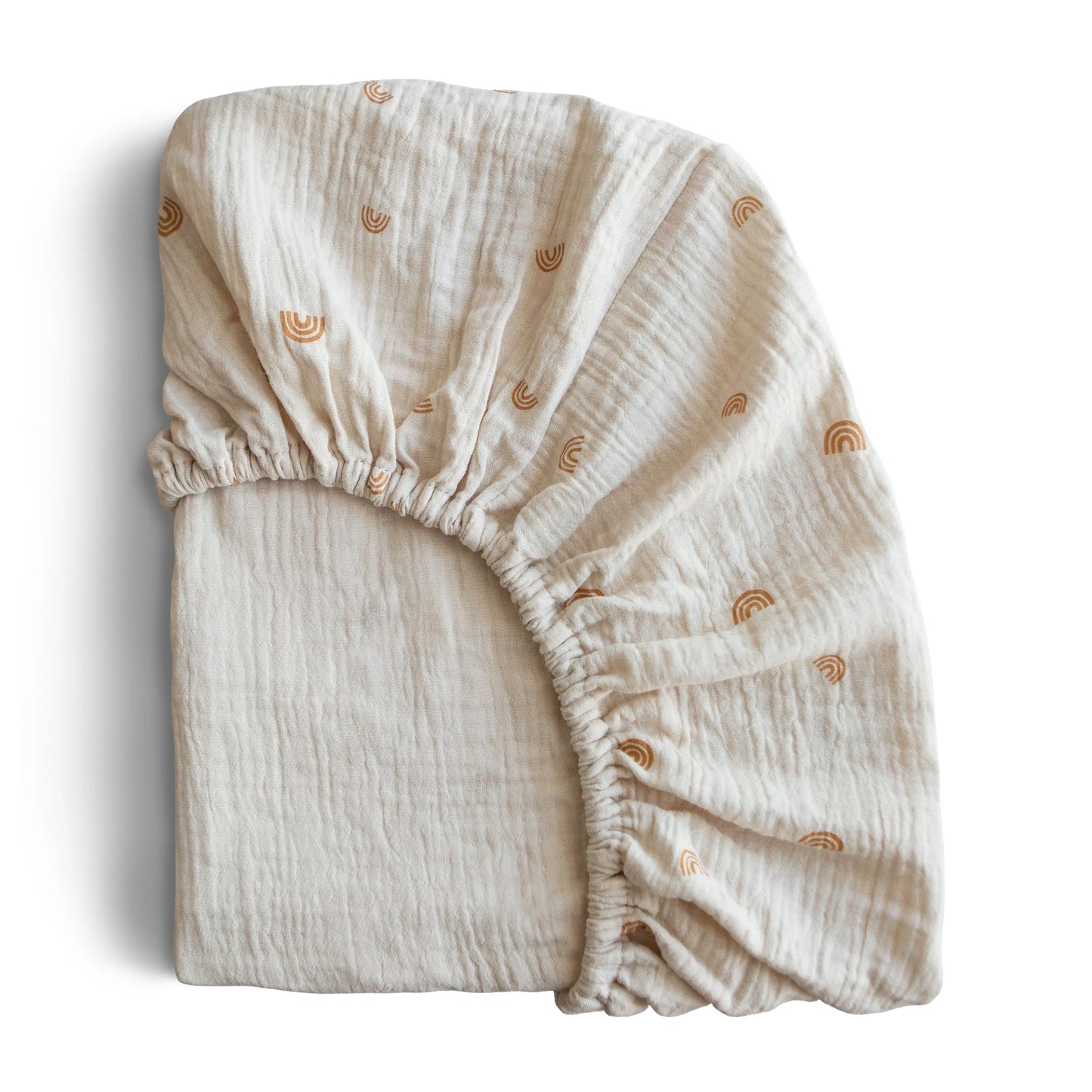 Extra Soft Muslin Crib Sheet for Baby 100% Cotton Breathable and Cozy Mushie