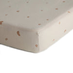 Mushie Extra Soft Muslin Crib Sheet for Baby 100% Cotton Breathable and Cozy - Home & Garden > Linens & Bedding > Bedding crib sheets