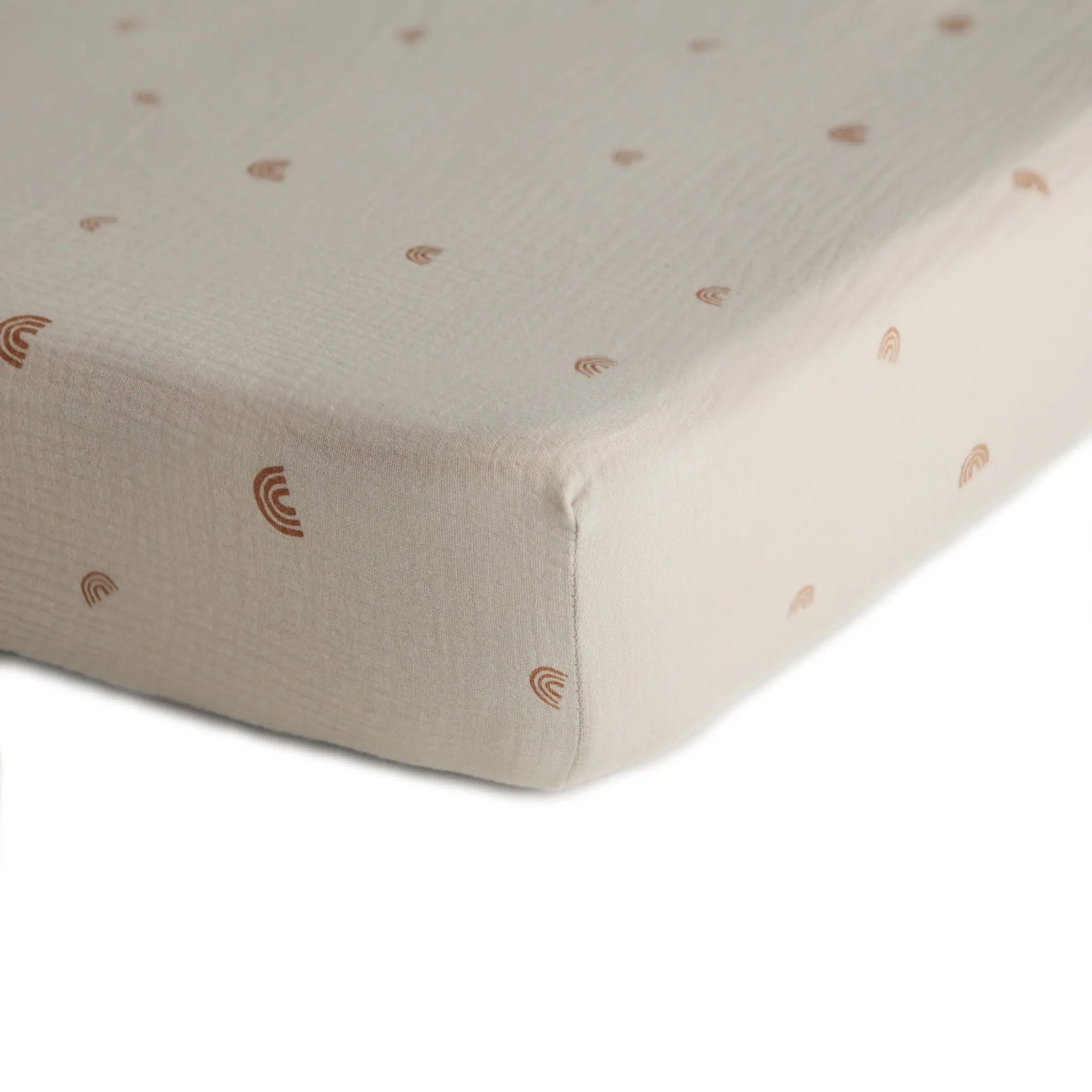 Mushie Extra Soft Muslin Crib Sheet for Baby 100% Cotton Breathable and Cozy - Home & Garden > Linens & Bedding > Bedding crib sheets