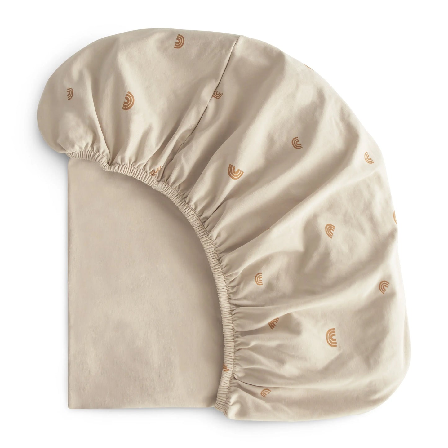 Stretchy Organic Cotton Bassinet Sheet for Babies with Fully Elastic Edges Mushie