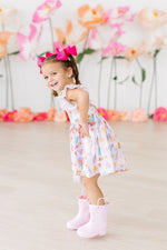 Mila & Rose ® Rainy Day Flutter Sleeve Twirl Dress for Toddlers Playtime - Everetts Place Boutique - 