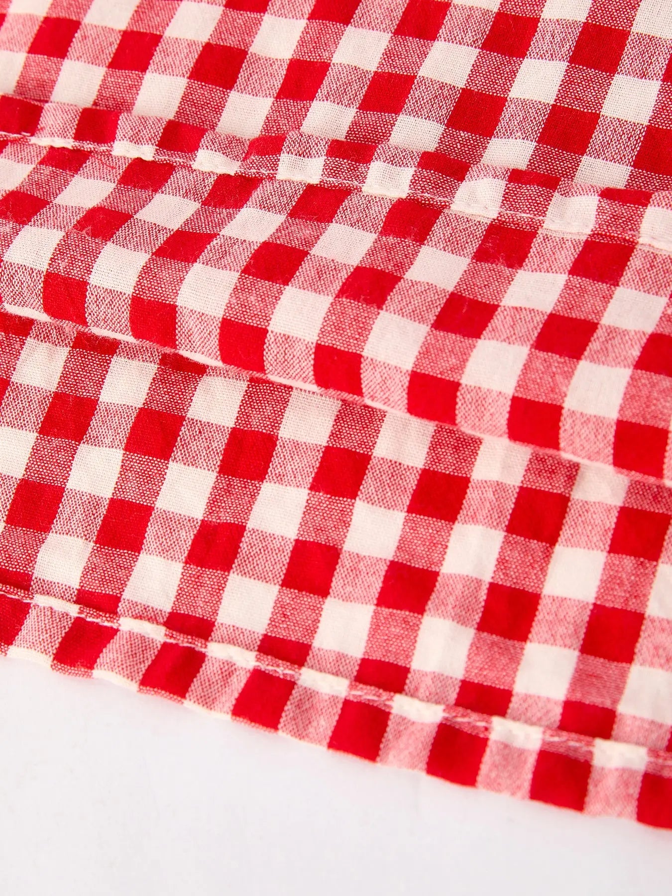Red Cherry Bow Plaid Smocking Embroidery Girls Dress Rylee Faith Designs Everetts Place: Online Boutique