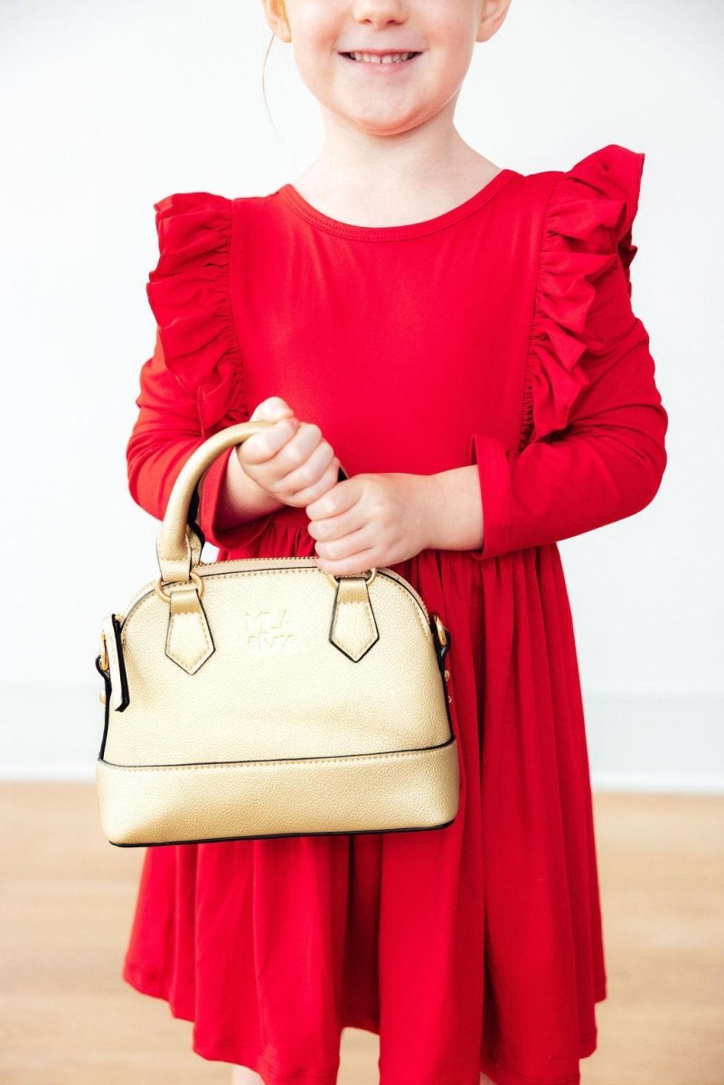 Mila & Rose ® Red Long Sleeve Ruffle Twirl Dress for Girls Mila Rose - Everetts Place Boutique - 